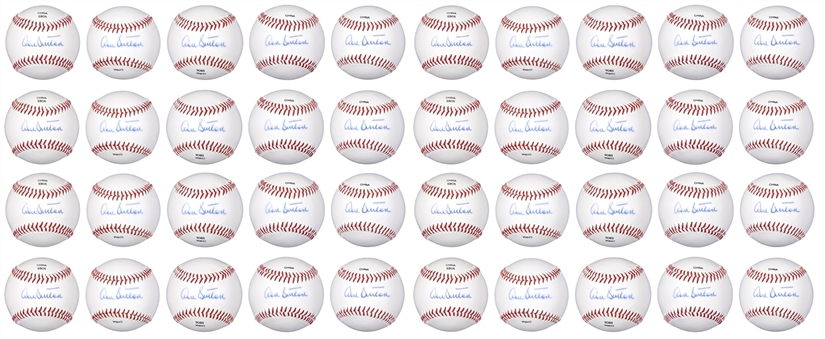 Lot Of (40) Hall of Famer Don Sutton Singled Signed Baseballs (PSA/DNA PreCert)